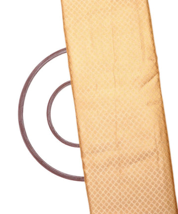 Creamish Colour  Floral Pattern Brocade Silk Fabric